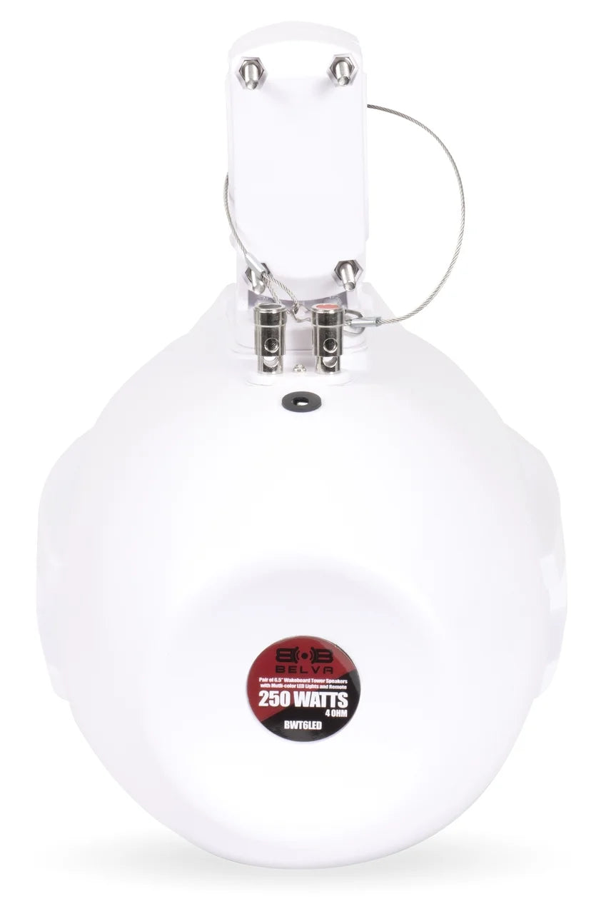 Pair of 6.5" Wakeboard Multi-LED Tower Speakers F577