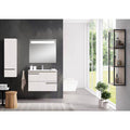 White 2 Drawer Vanity with Ceramic Sink U991351