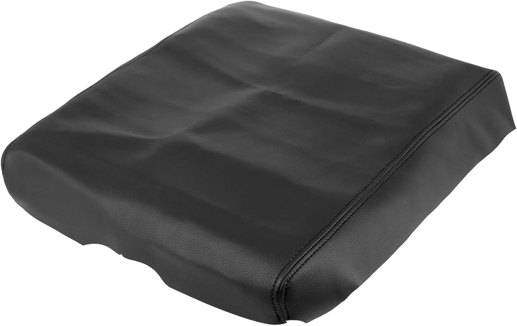 Black Microfiber Leather Center Console Lid Cover Protector I934
