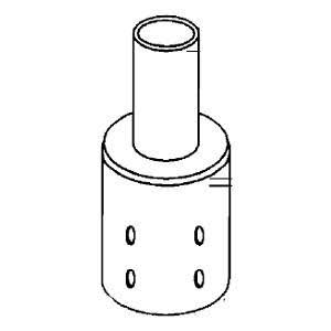 Pole Adaptor for 2 3/8 Tenon to 4 Round Pole K664572