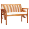 2-Seater Patio Bench with Cushion Solid Acacia Wood U917121