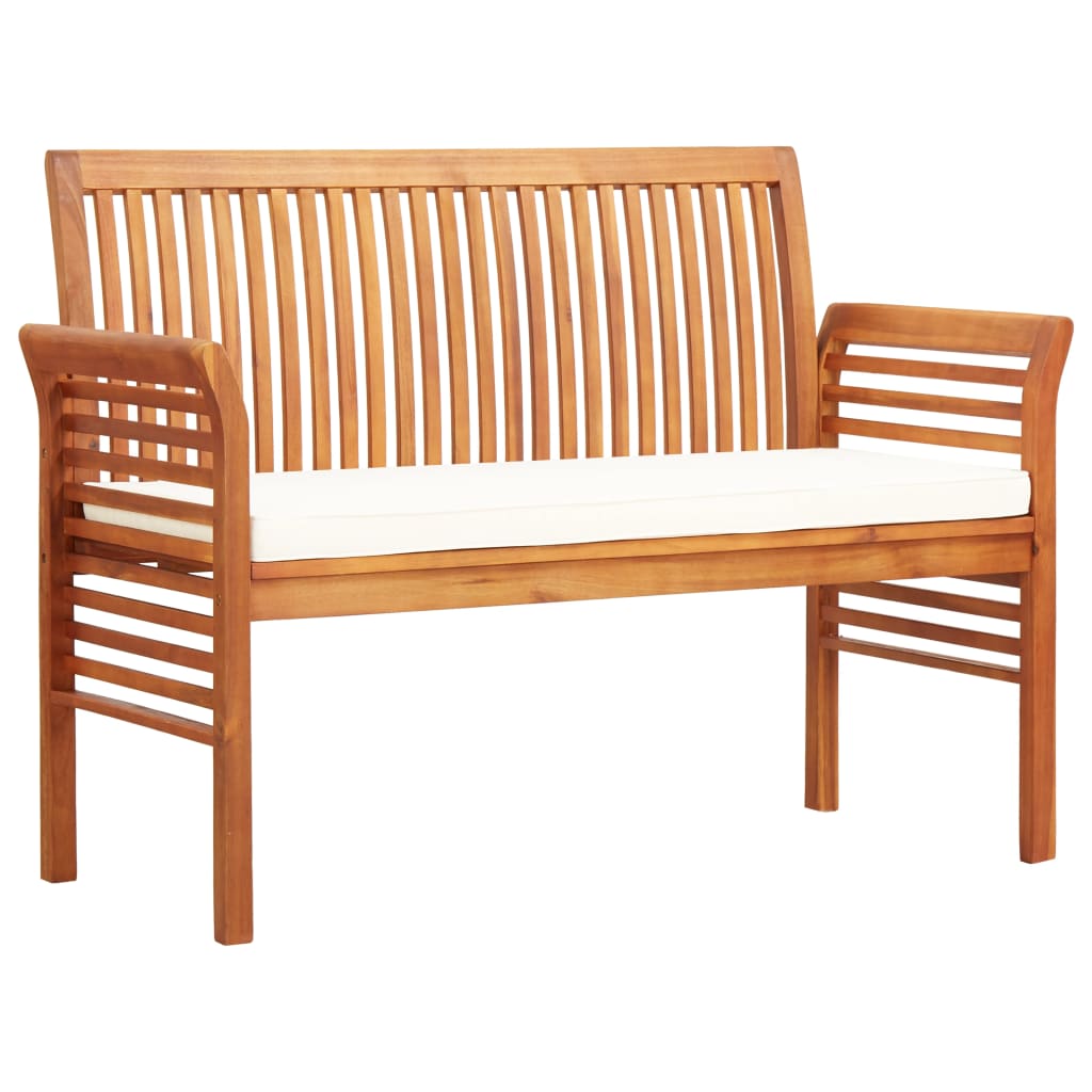 2-Seater Patio Bench with Cushion Solid Acacia Wood U917121