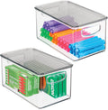 Clear Plastic Storage Bin Box with Lid, 2 Pack S442818
