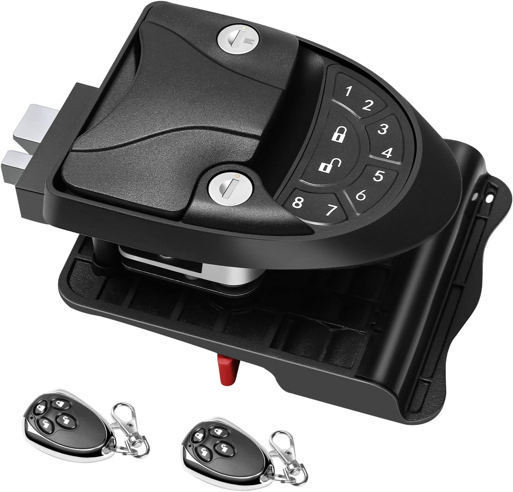 Keyless Entry RV Door Lock with Remote Key Fobs and Backlit Keypad N488801