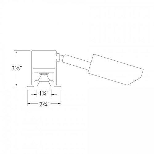 3000K Soft White LEDme Square Miniature Recessed D J32343