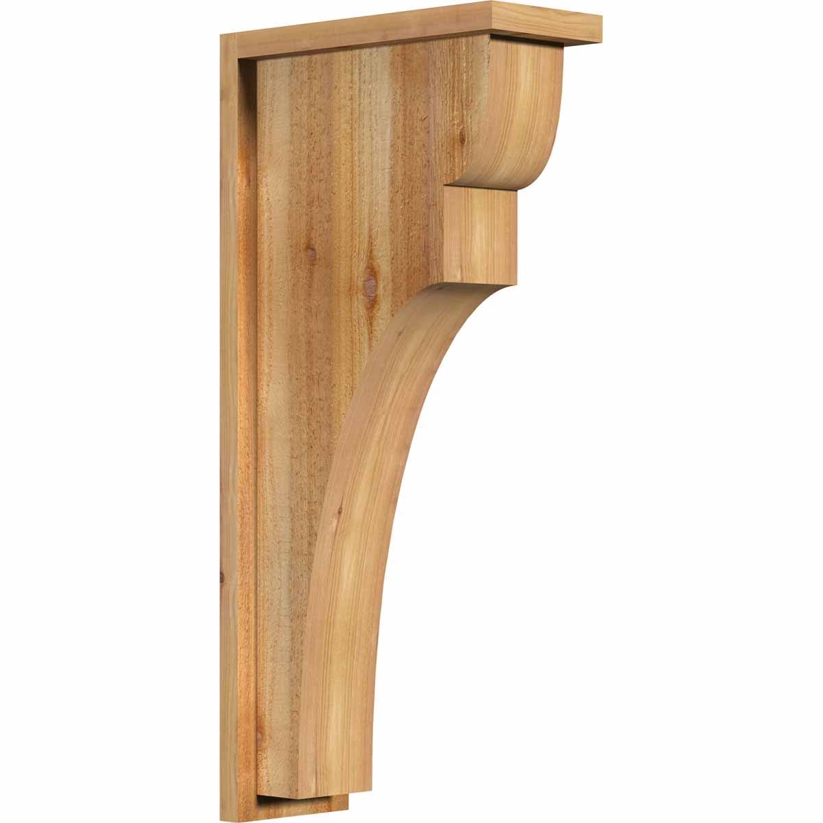 Rough Sawn Corbel with Backplate, Western Red Cedar I933276