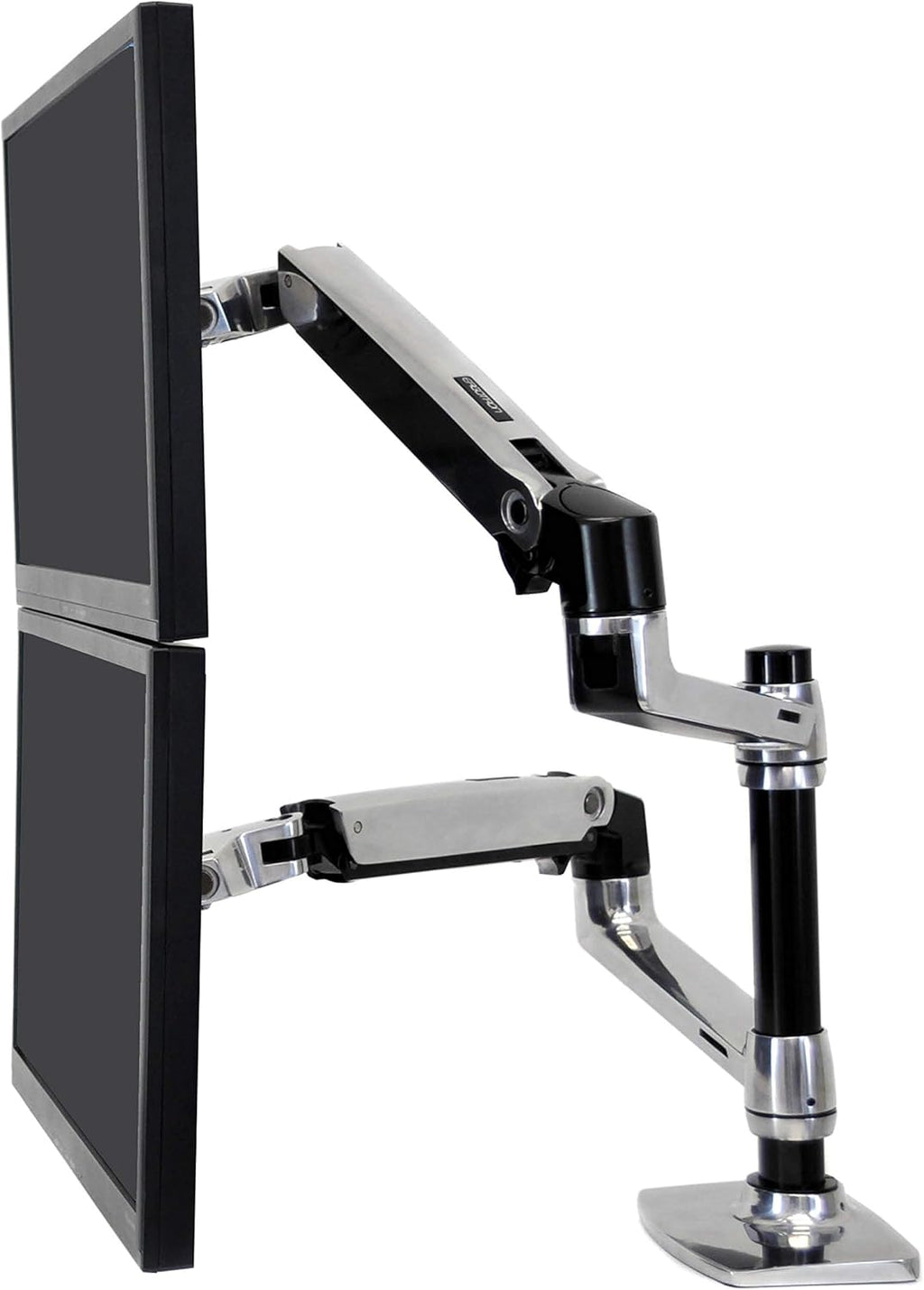 White Dual Monitor Arm Desk Mount for Monitors Up to 24 Inches M626
