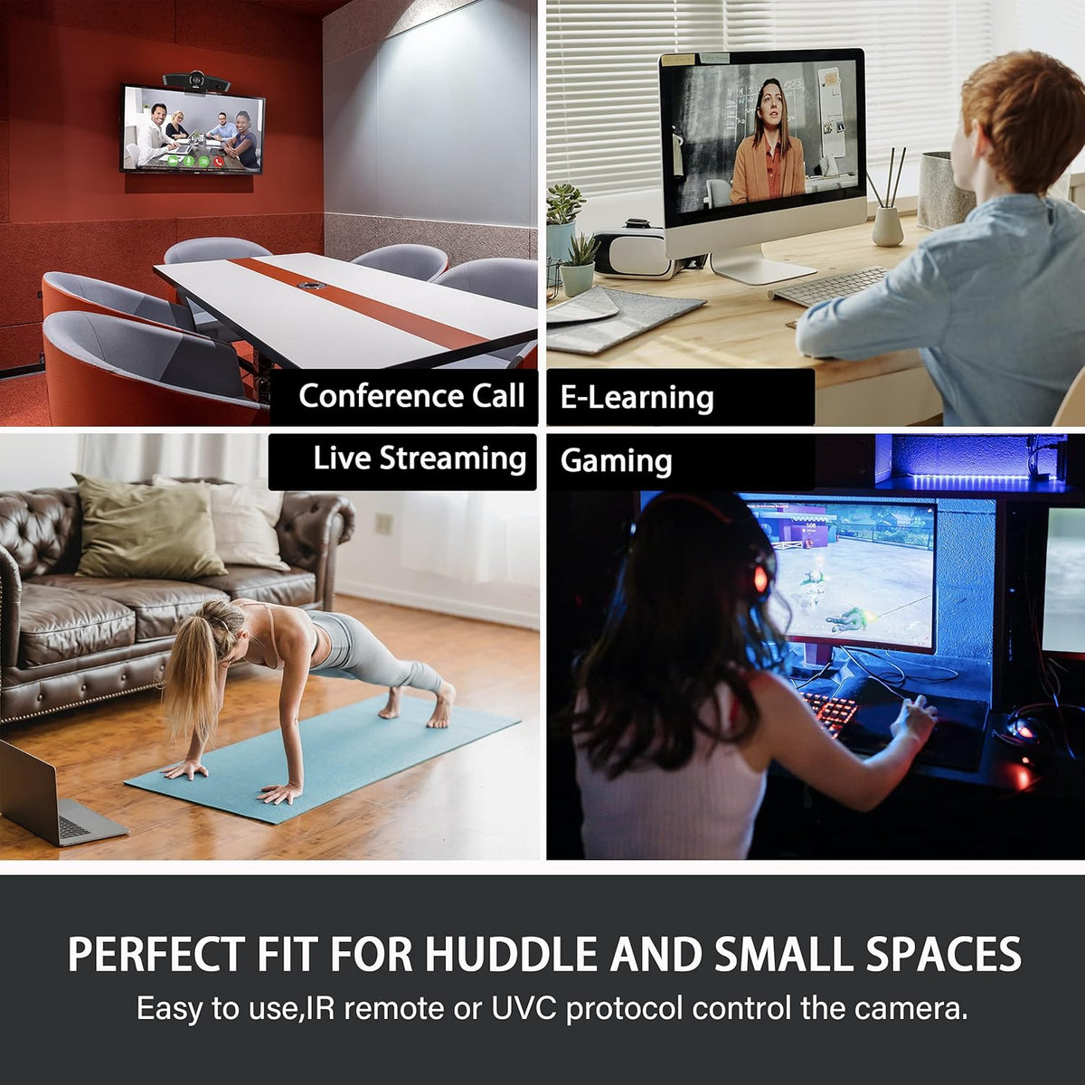 4k Conference Room Camera with Microphone L628