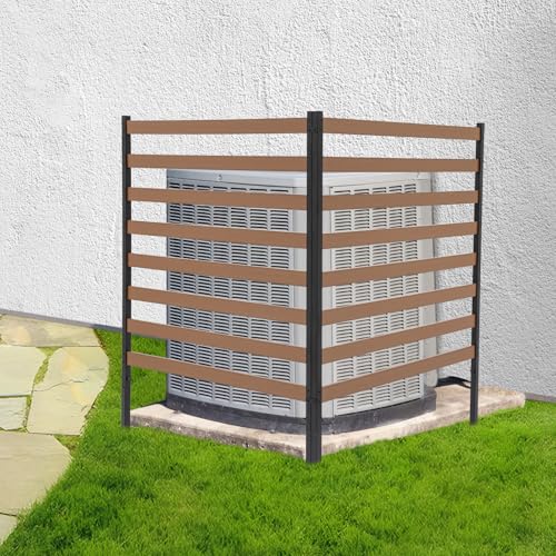 Brown 2 Panels 39"W x 51"H Privacy Screens Fence Panel D624