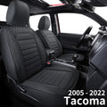 Black Waterproof Faux Leather Seat Covers for Tacoma Crew Cab Double Cab Q653