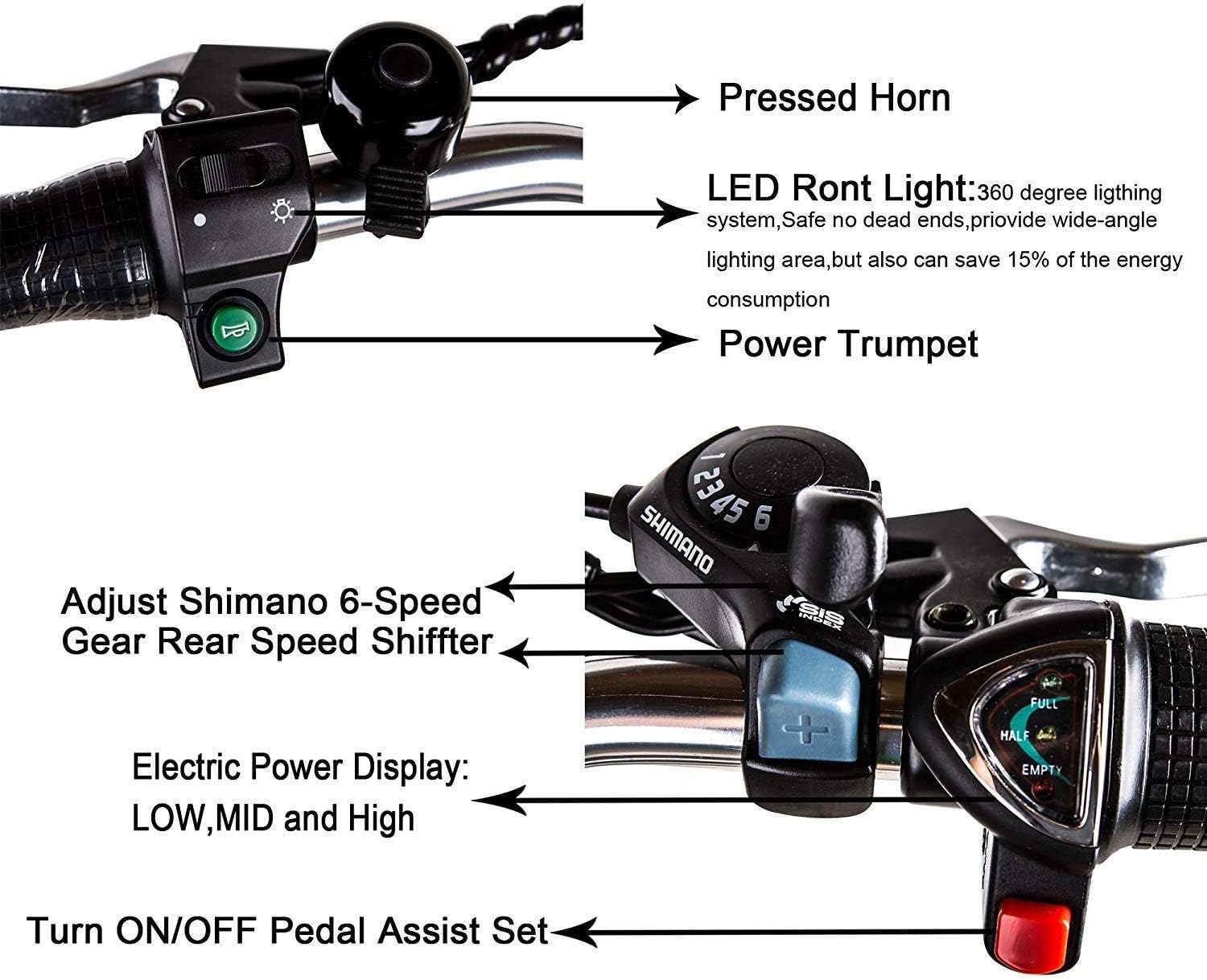 26 250W Cargo Electric Bicycle with Removable 36V10A Lithium Battery P447