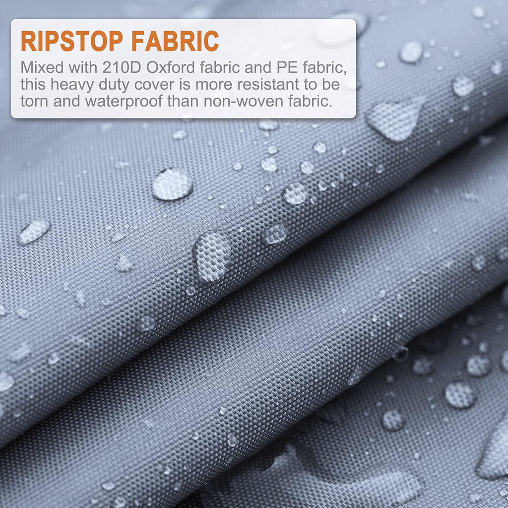 Rip-Stop 210D Class C RV Cover for 29’-32’ Motorhome with 2Pcs Extra Long Straps & Gutter Covers Z32861