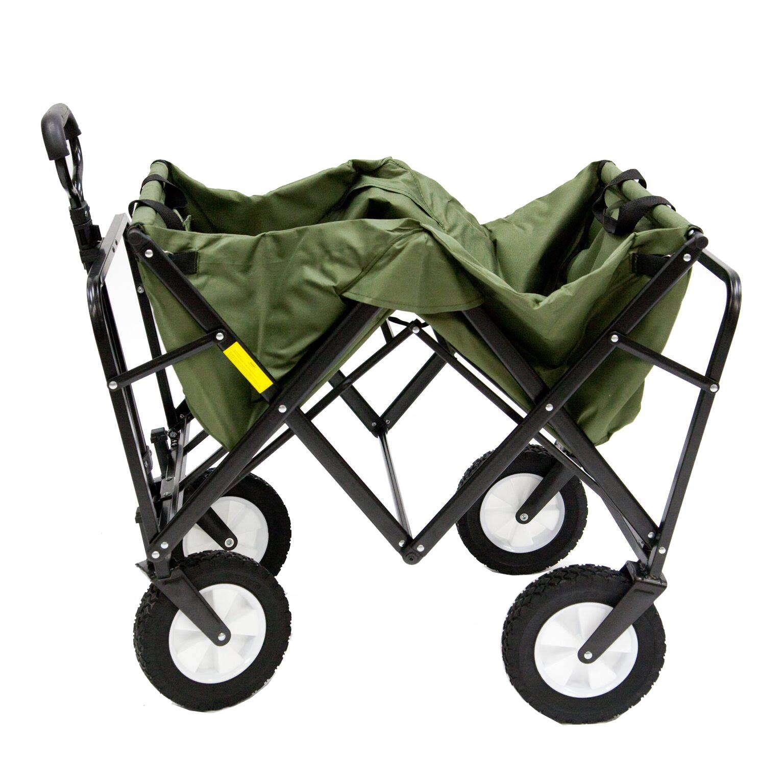 Collapsible Steel Frame Utility Wagon Cart (2 Pack) Y350