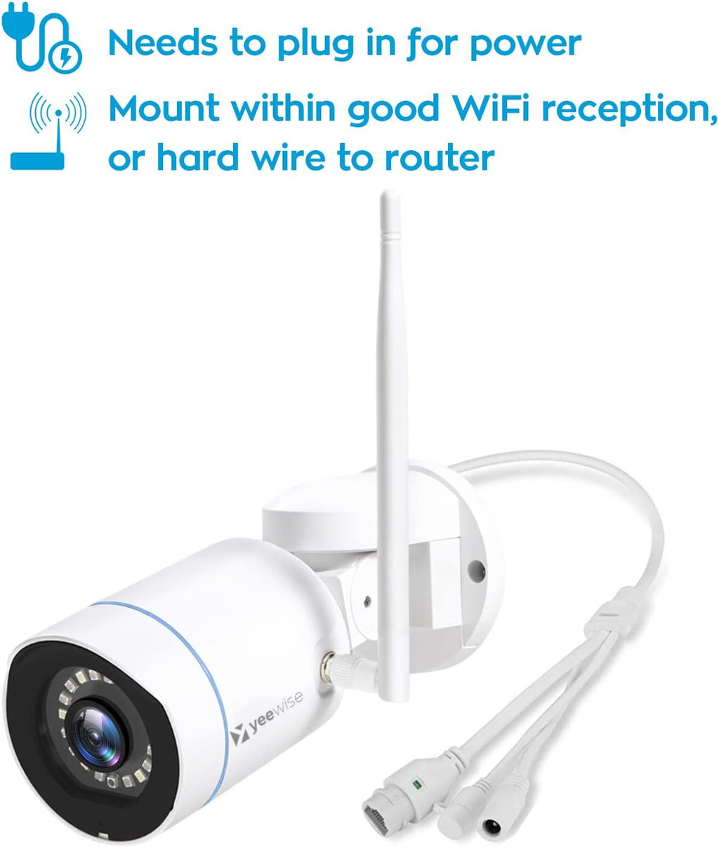 3MP Pan Tilt Wireless Security Camera Outdoor with Color Night Vision B8617