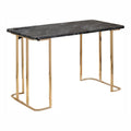 Rectangular Gold and Black Writing Desk Z1957