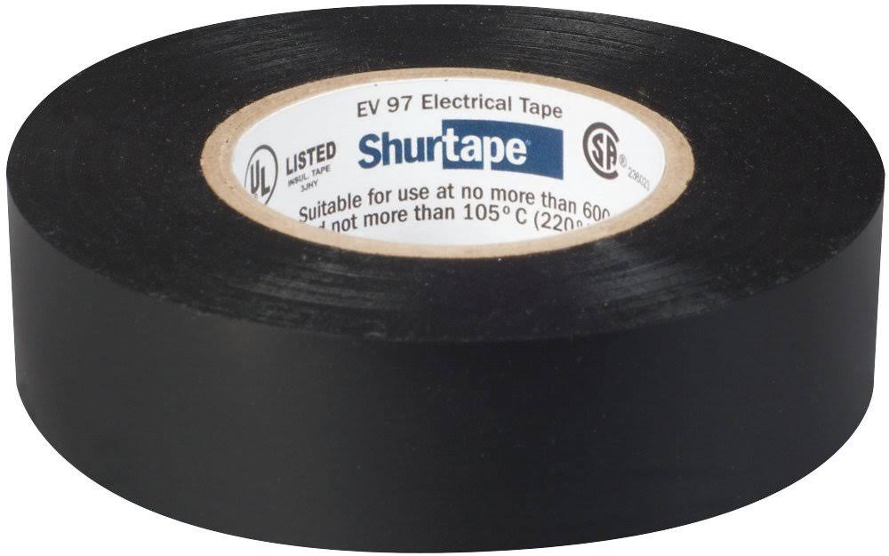 Black UL Listed Electrical Tape - 3/4in x 66ft - 1 Roll G490