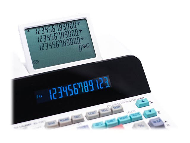 12-Digit LCD Paperless Printing Calculator A112624