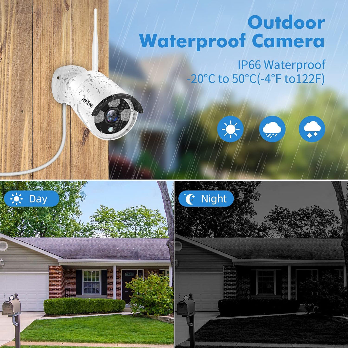 8CH 4Pcs 1080P Night Vision Security Camera System with 1TB Hard Drive G19284