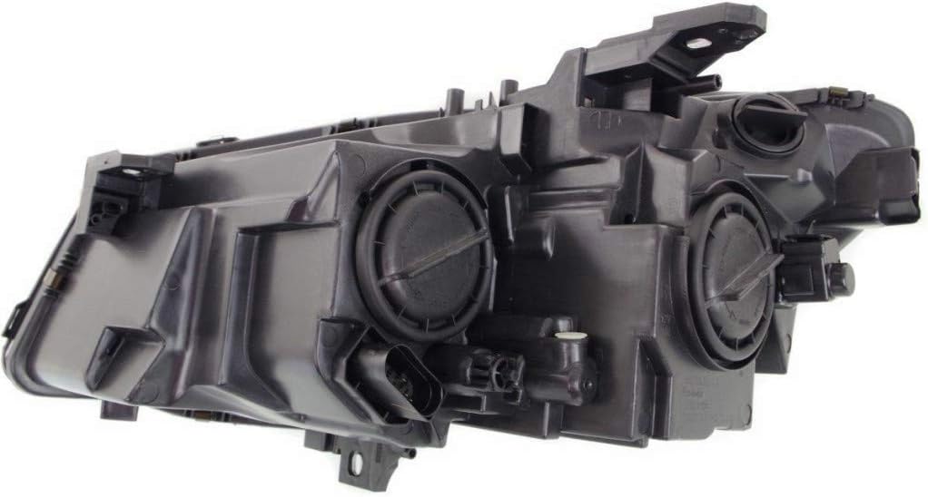 Passenger Side Headlight Assembly Black Housing W15433