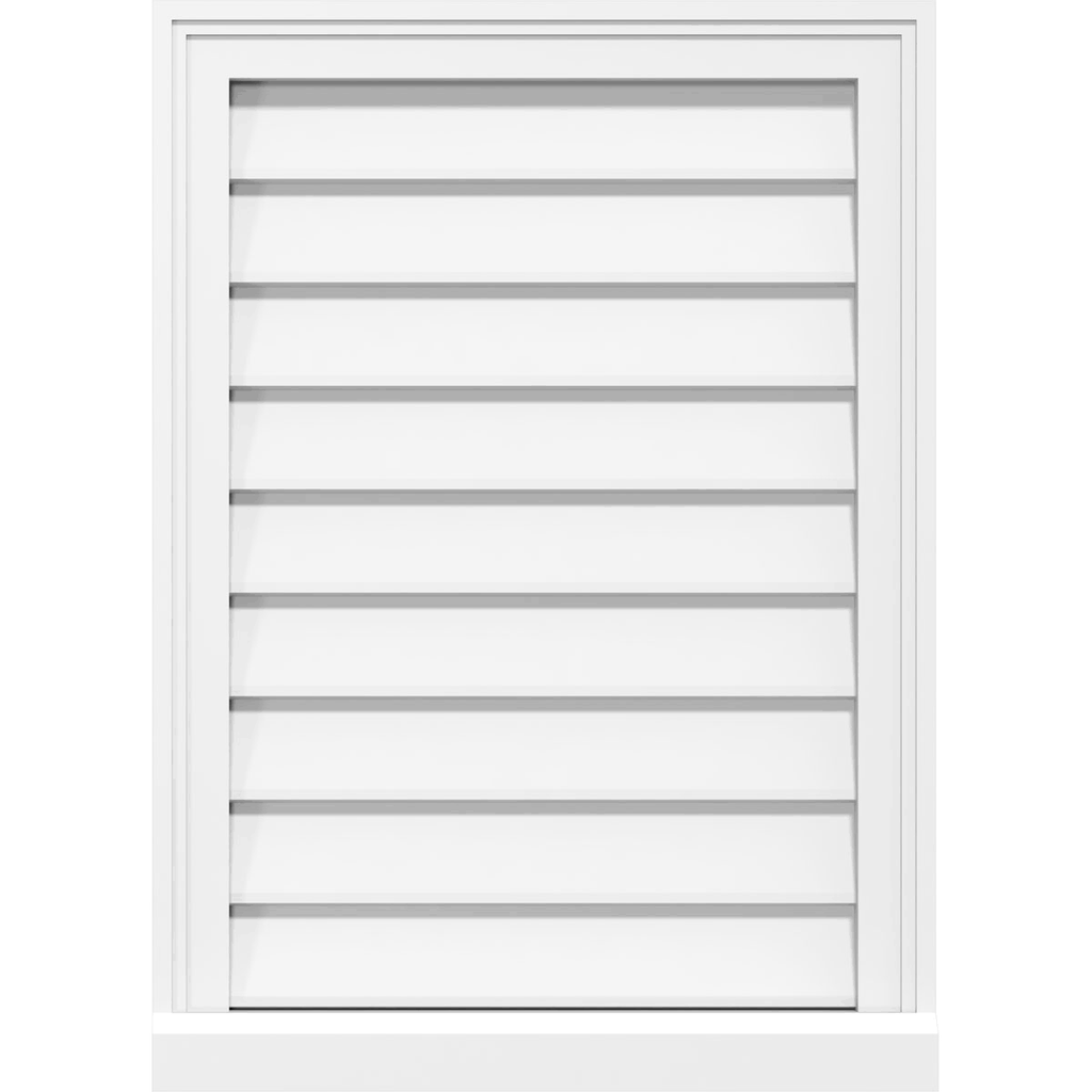 16x22W x 12x22H PVC Gable Vent O44326