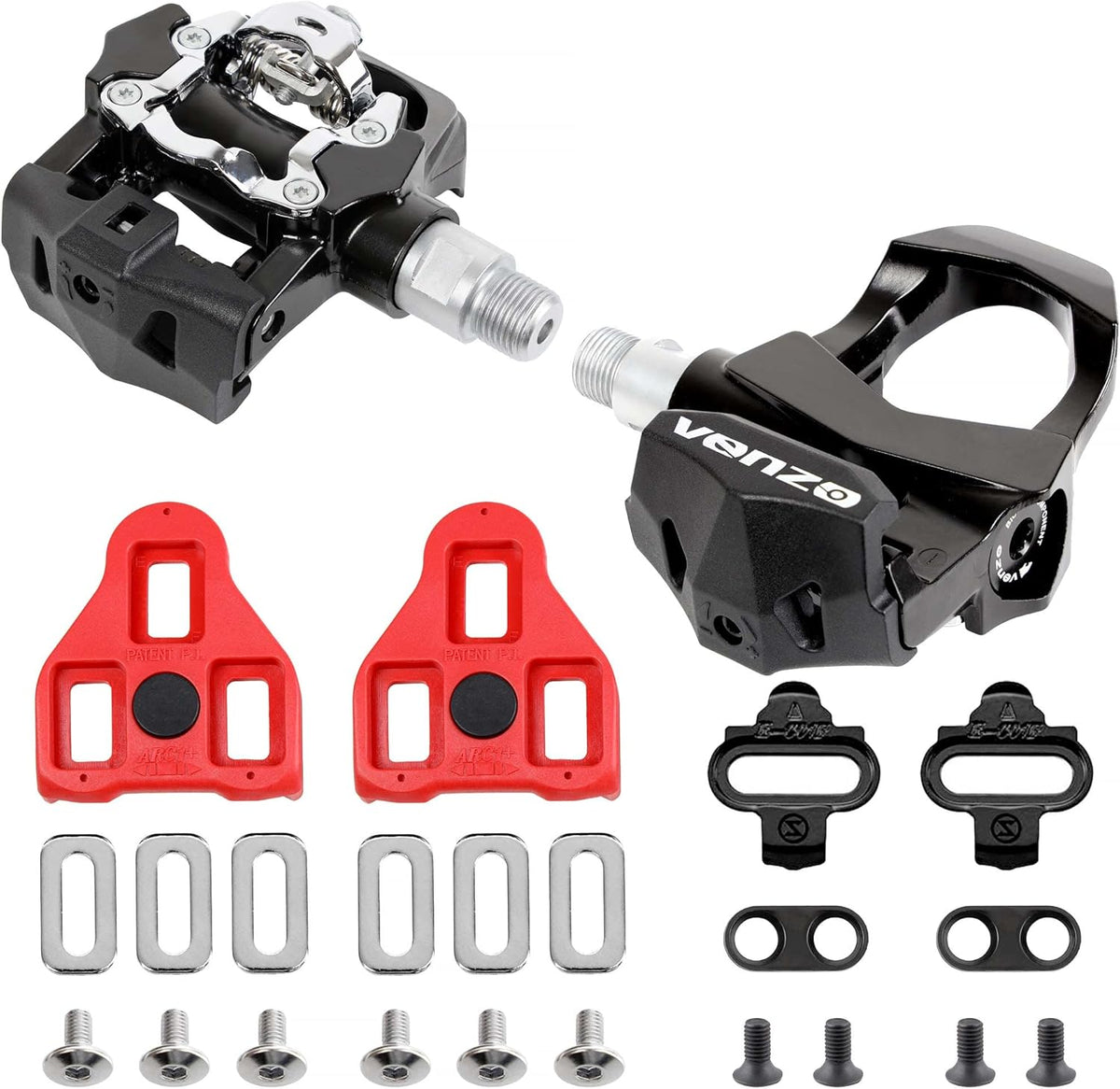 3 in 1 Look Delta Toe Cage SPD Spin Bike Pedals Pack of 2 W88961