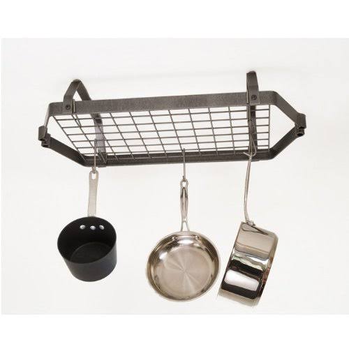 Hammered Steel Rectangle Pot Rack U943