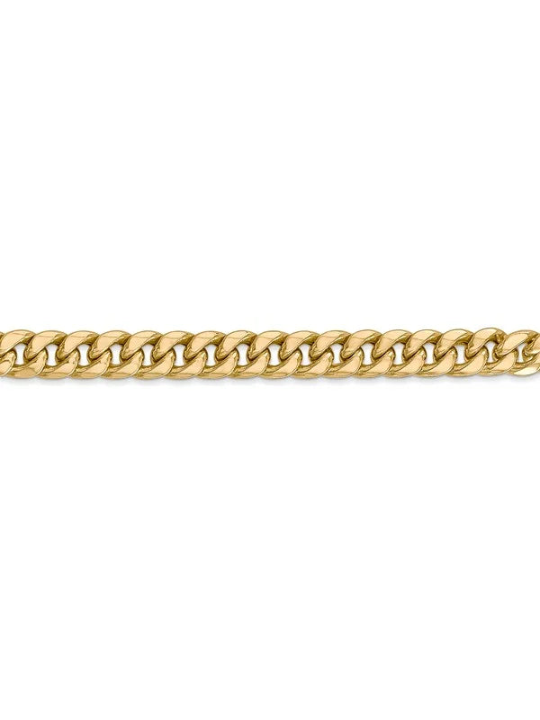 14k Yellow Gold Cuban Link Chain Necklace D9940