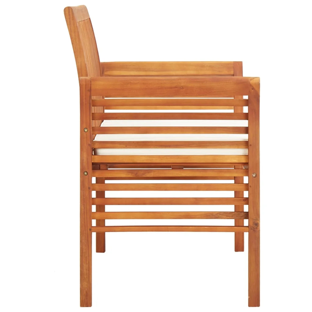 2-Seater Patio Bench with Cushion Solid Acacia Wood U917121