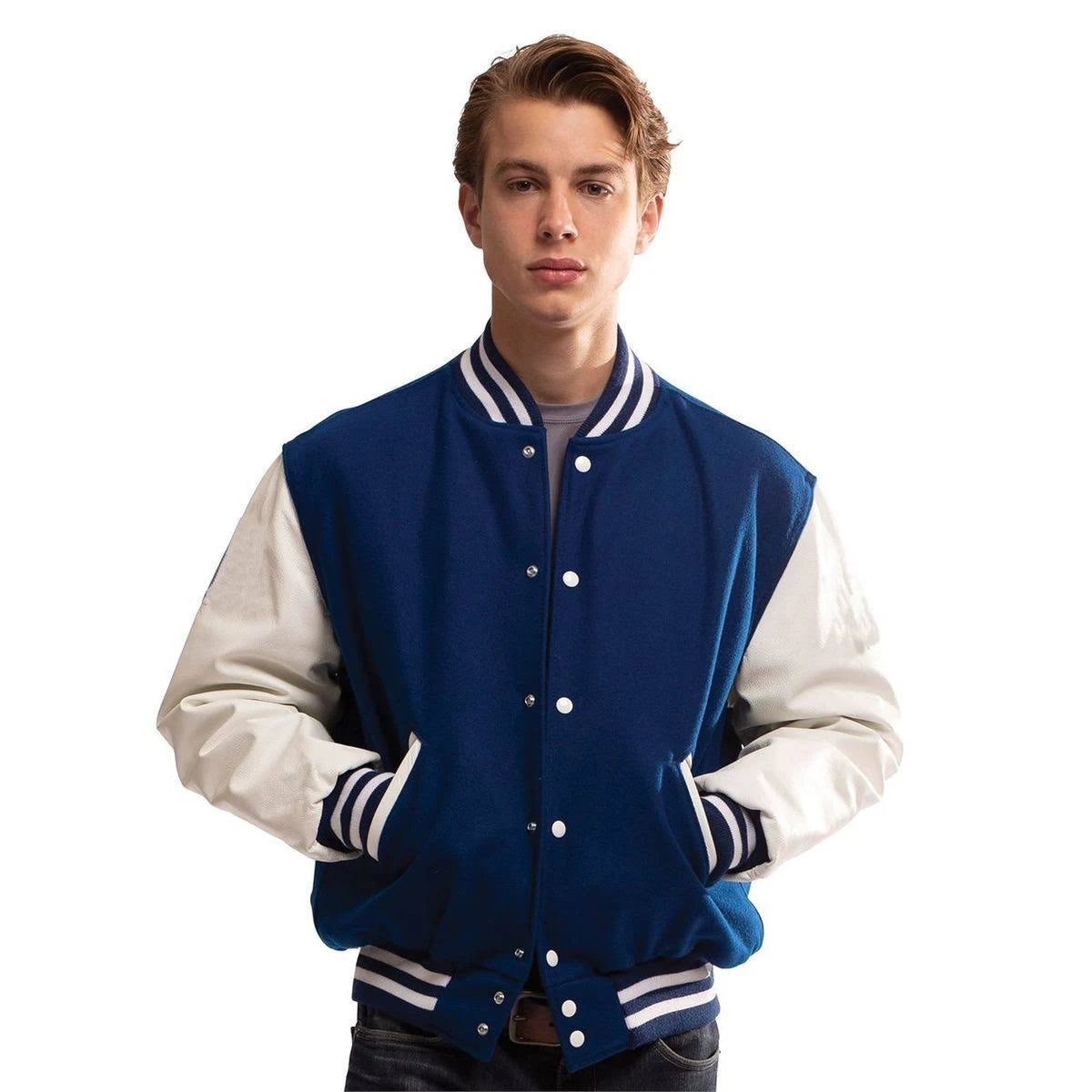 Scarlet Black White Varsity Jacket 3XL O74344