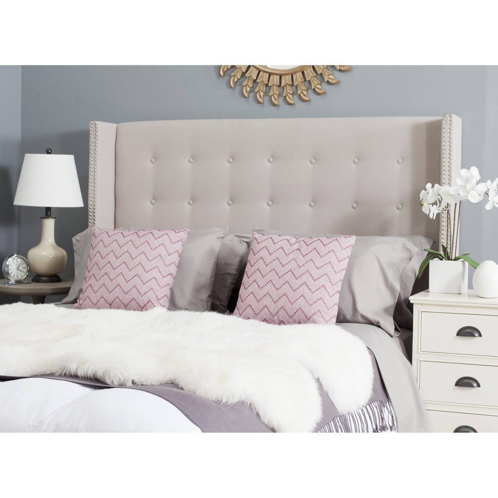 Taupe Tufted Winged Headboard Twin X813
