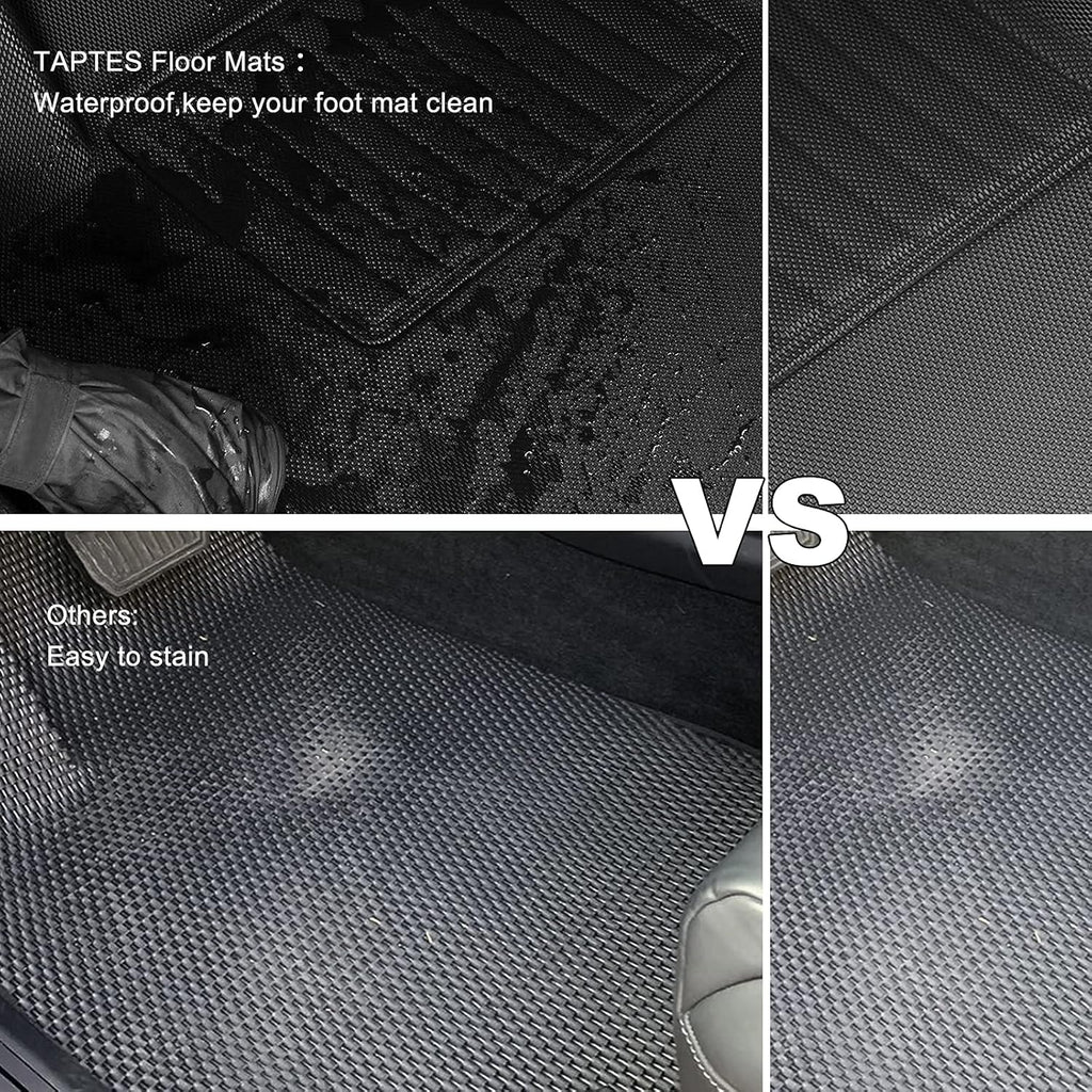 Black All-Weather TPE Floor Mats for Tesla Model Y L32971