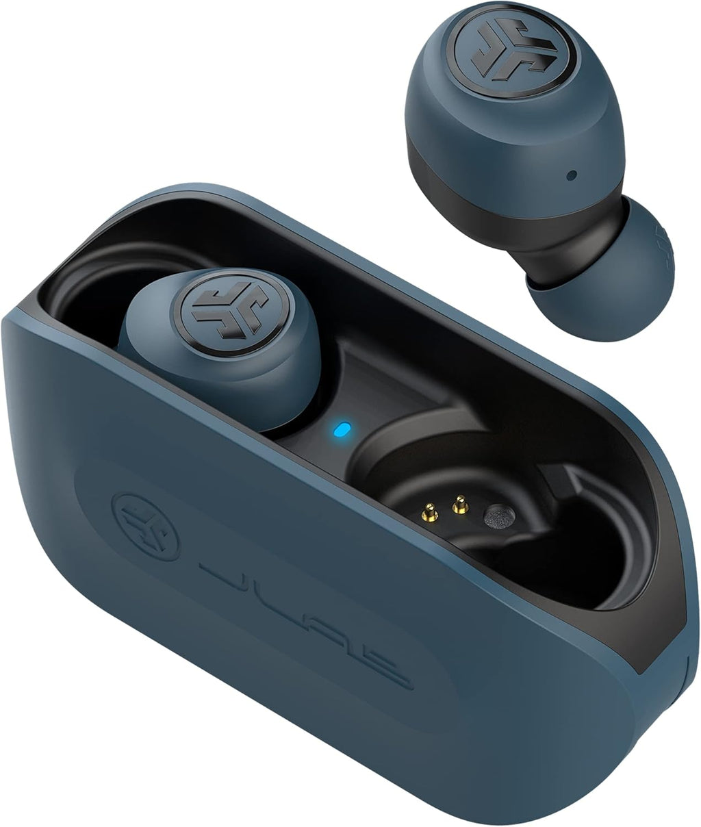 True Wireless Bluetooth Earbuds with Charging Case, Blue, Pack of 2 O528