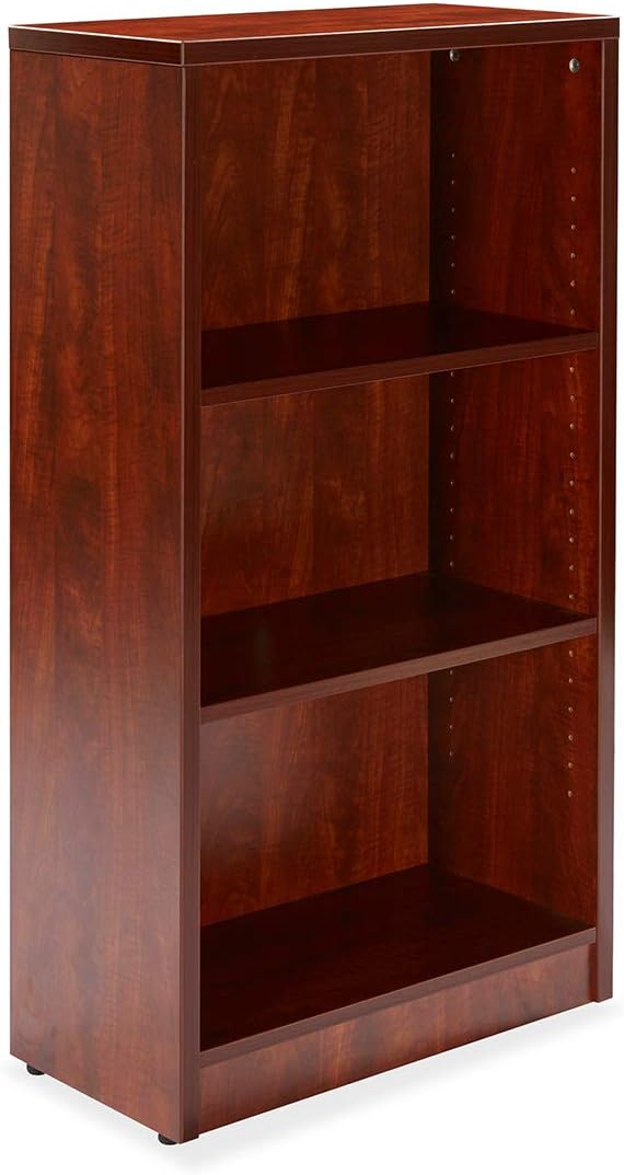 Cherry Wood 3 Shelf Bookcase Z9255