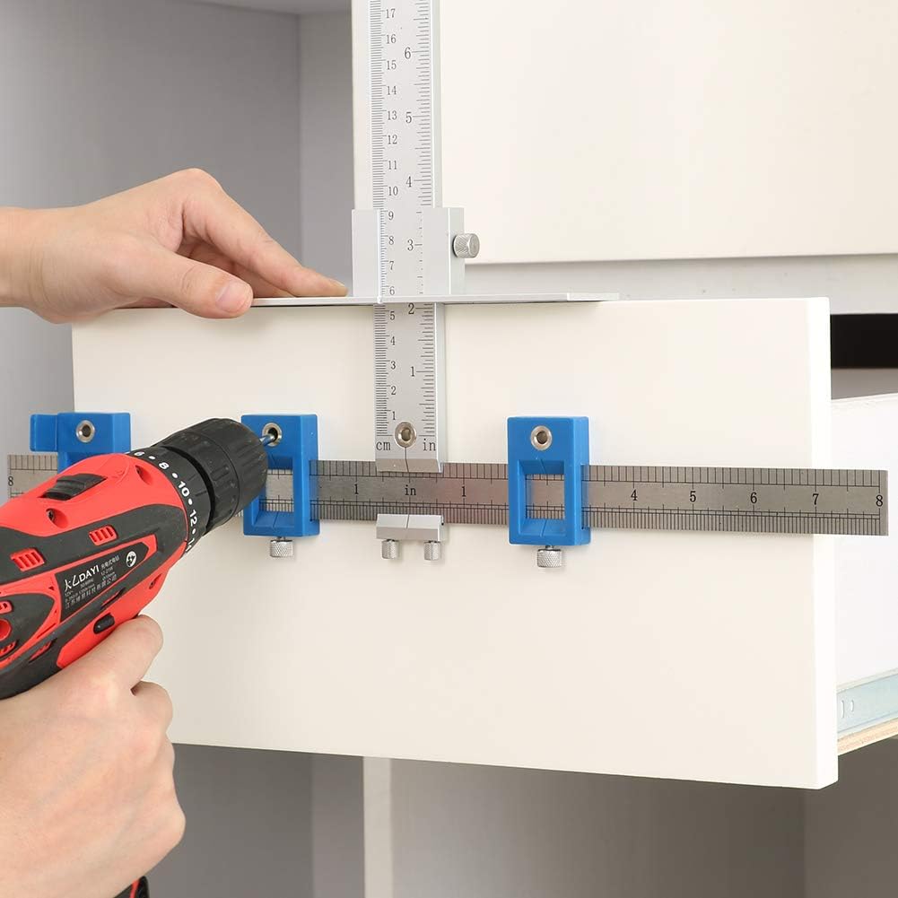 Aluminum Alloy Cabinet Hardware Jig, Drill Guide Sleeve, Pack of 2 T13427