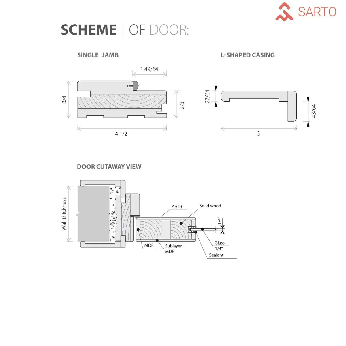 Solid French Double Doors 48 x 96 inches Natural Veneer with Frosted Glass Wood Solid Panel Frame Trims D193414