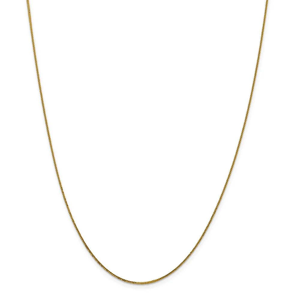 14kt Yellow Gold Diamond Cut Wheat Chain 24 inch V31559