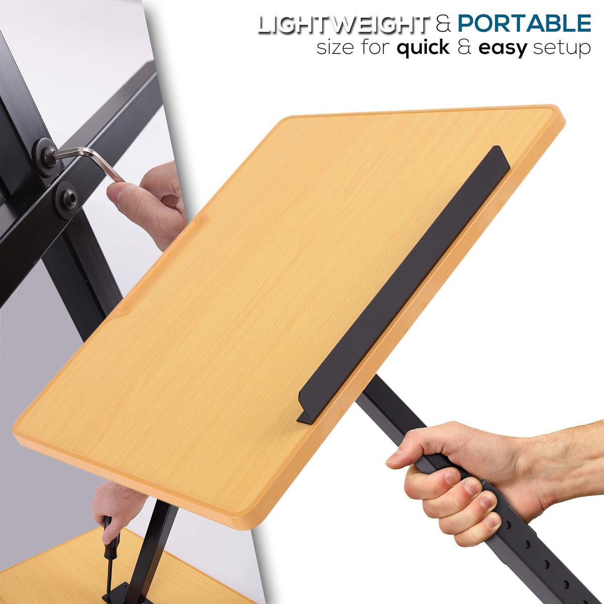 Portable Floor Lectern Podium Stand, Adjustable, Pack of 2 G596