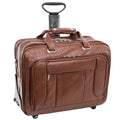 Brown Wheeled Laptop Case V582403