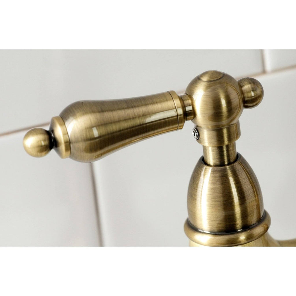 Antique Brass Kitchen Faucet with Brass Sprayer S1561