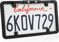 License-Plate Camera with LED Lights and Trajectory Parking Lines (Black) T9347