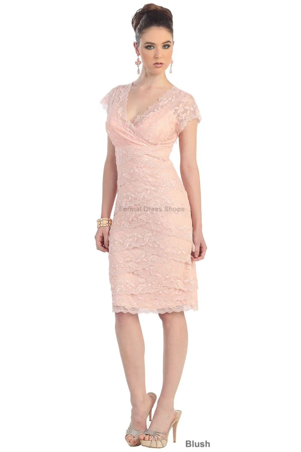 Short Sleeve Mother Of The Occasion Dress O441406