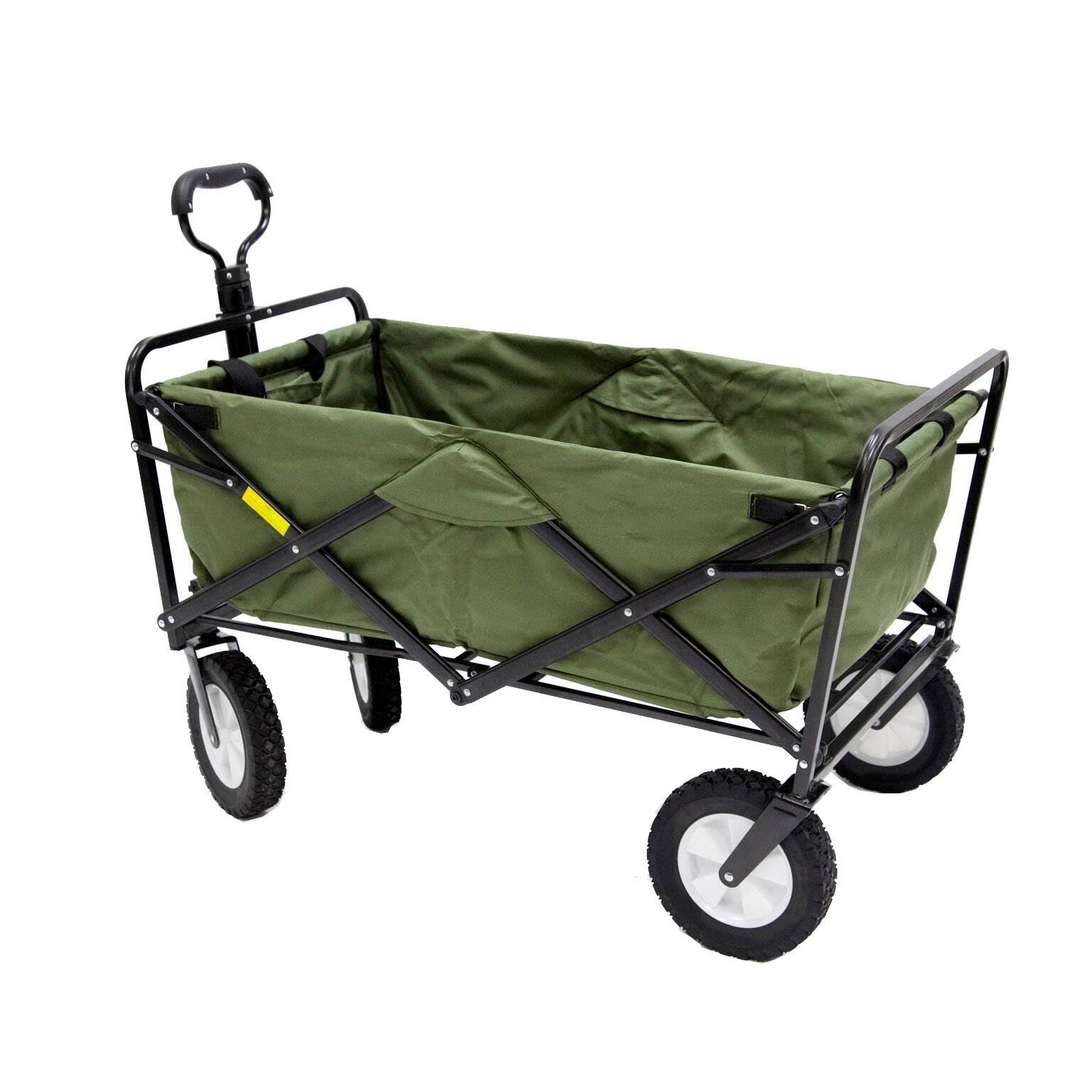 Collapsible Steel Frame Utility Wagon Cart (2 Pack) Y350