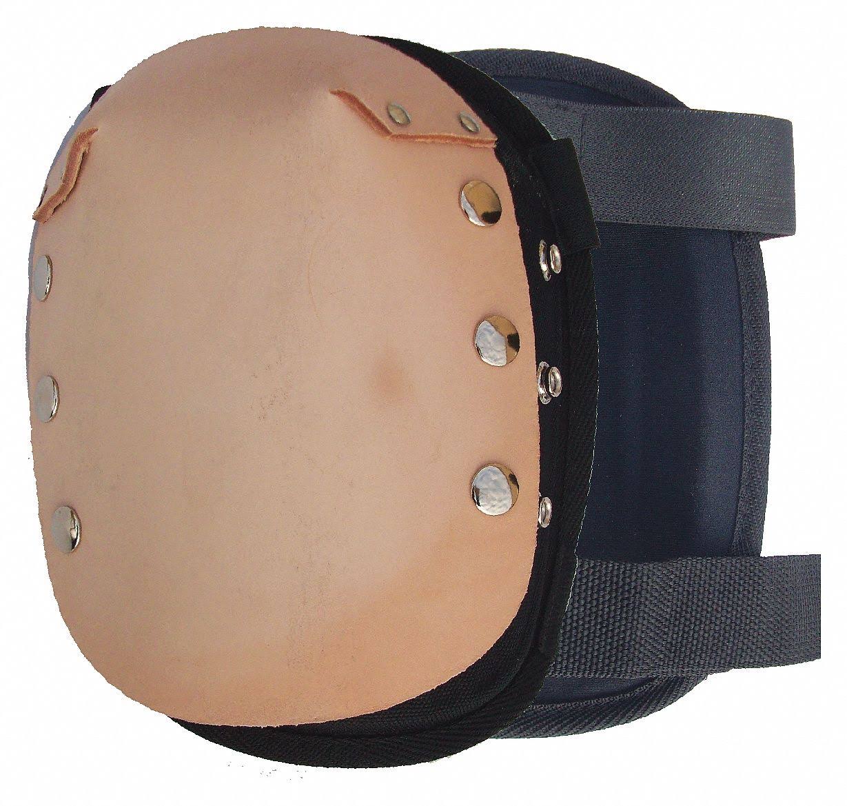 Black/Brown Leather Knee Pads Y91645