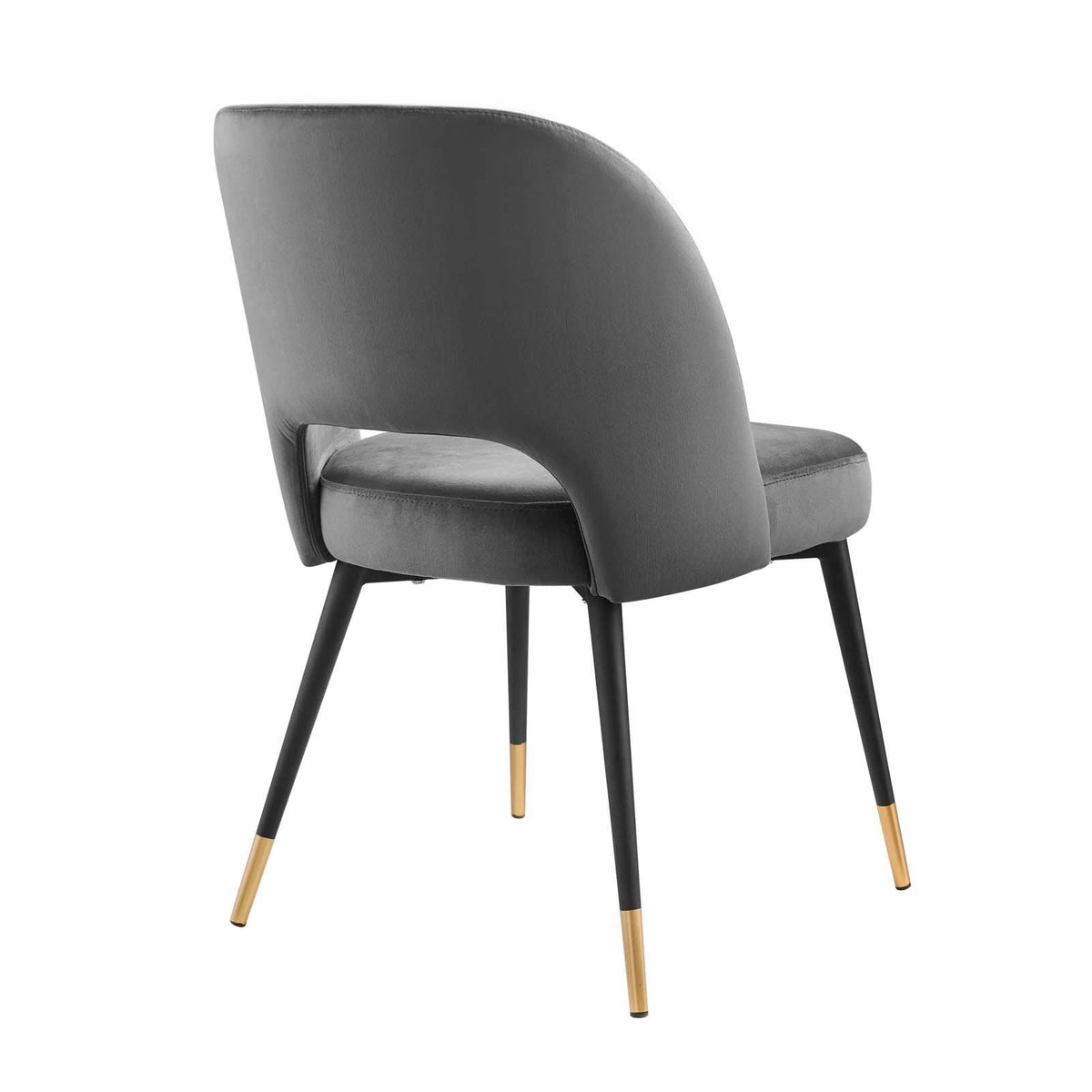 Navy Performance Velvet Dining Side Chair L142314