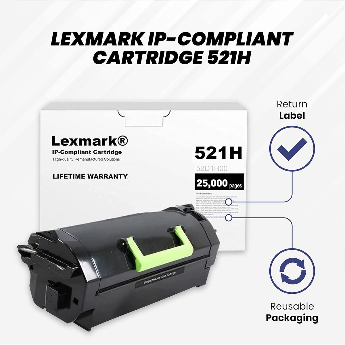 High Yield Toner Cartridge 25,000-page Yield O5819