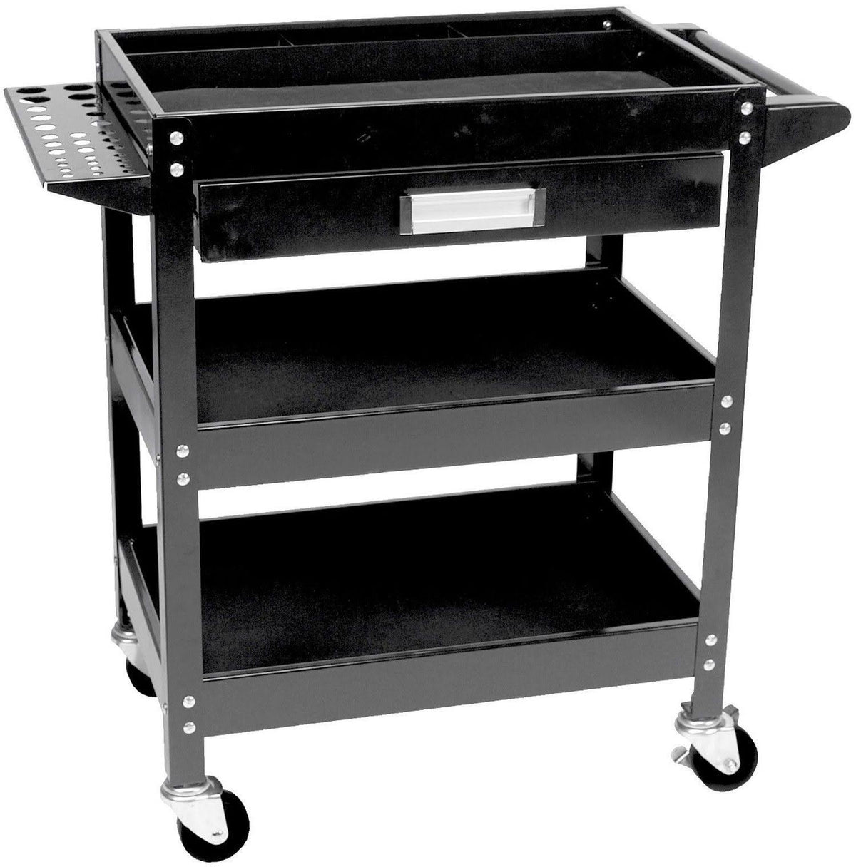 3 Shelf Utility Cart with Drawer F410