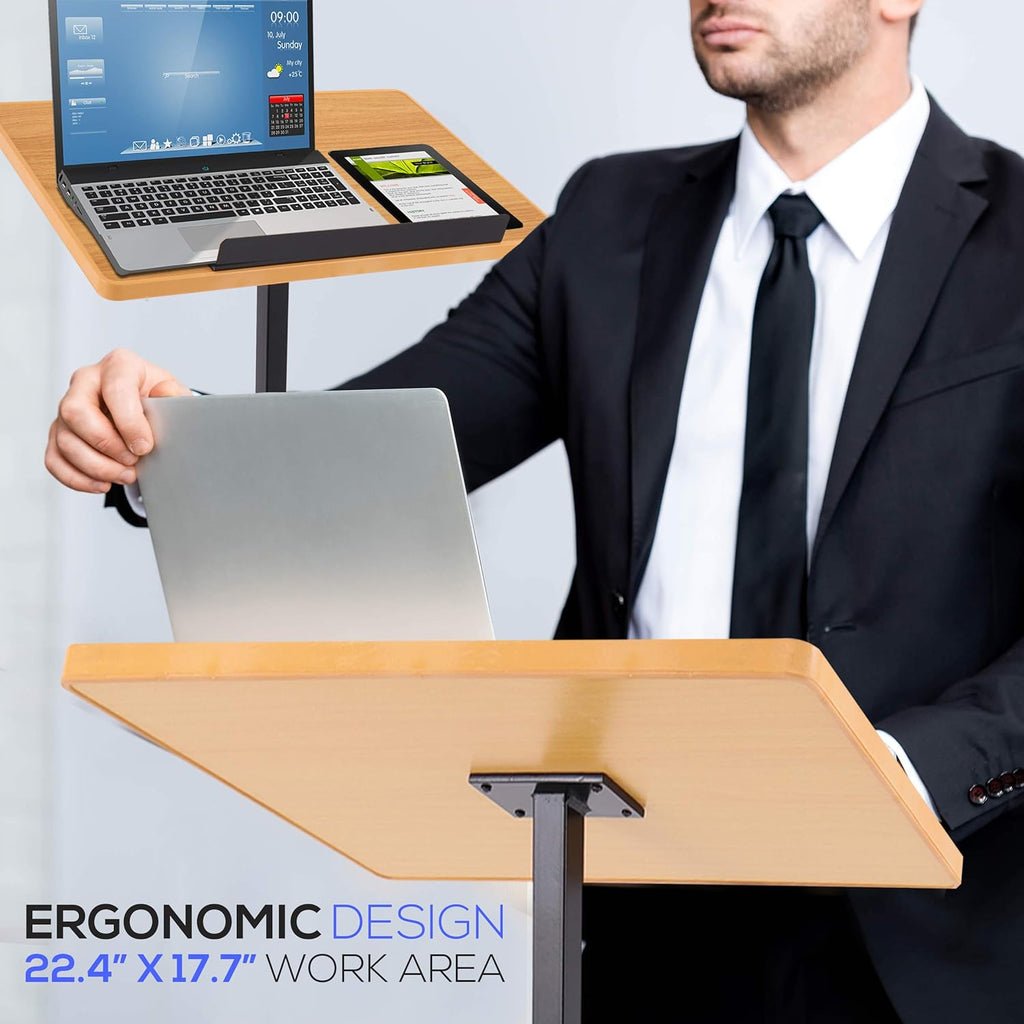 Portable Floor Lectern Podium Stand, Adjustable, Pack of 2 G596