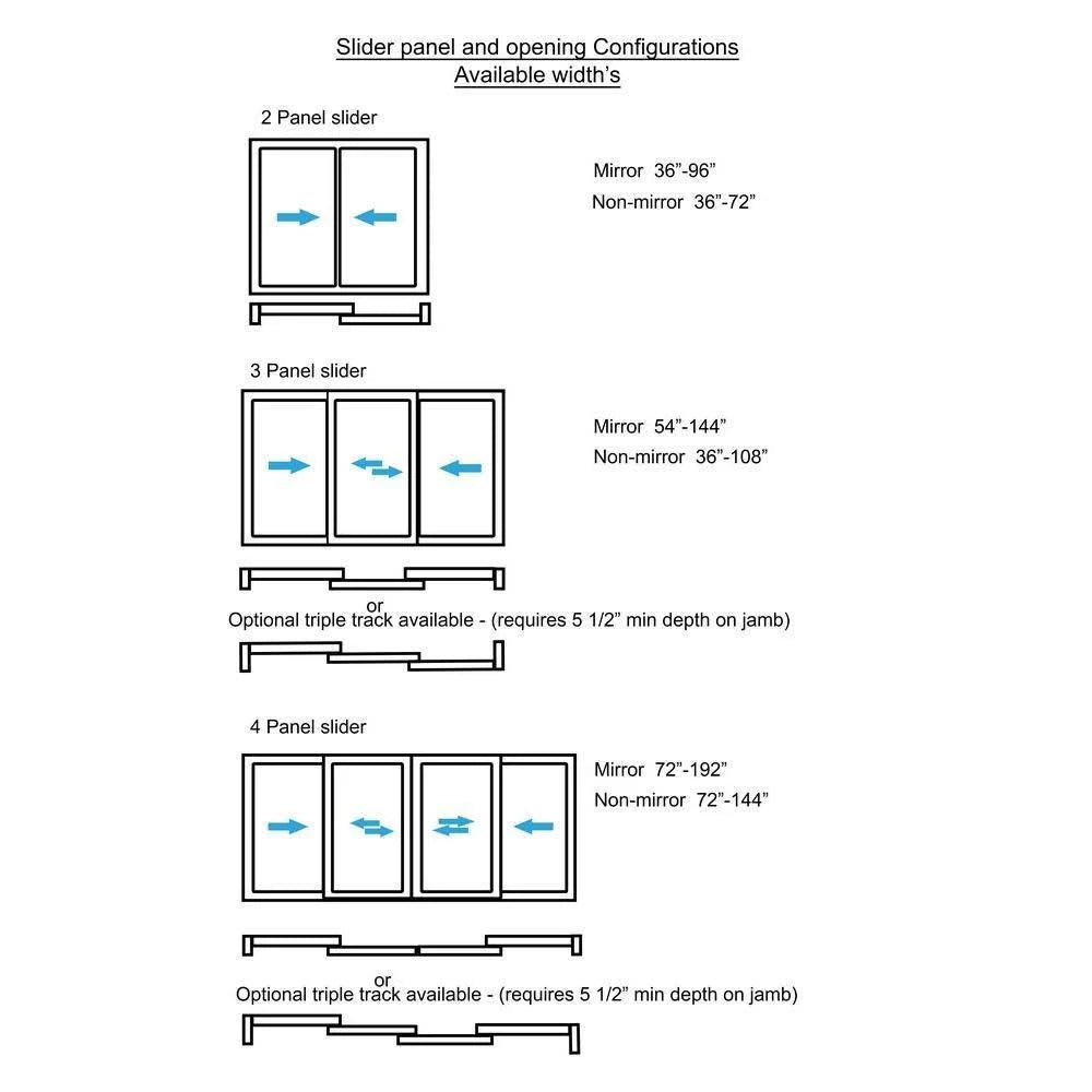 White Solid Core MDF Interior Closet Sliding Door with Chrome Trim A293