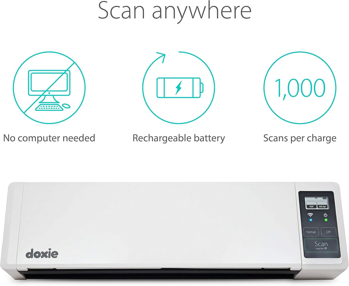 Rechargeable Document Scanner with ADF and Wi-Fi B145