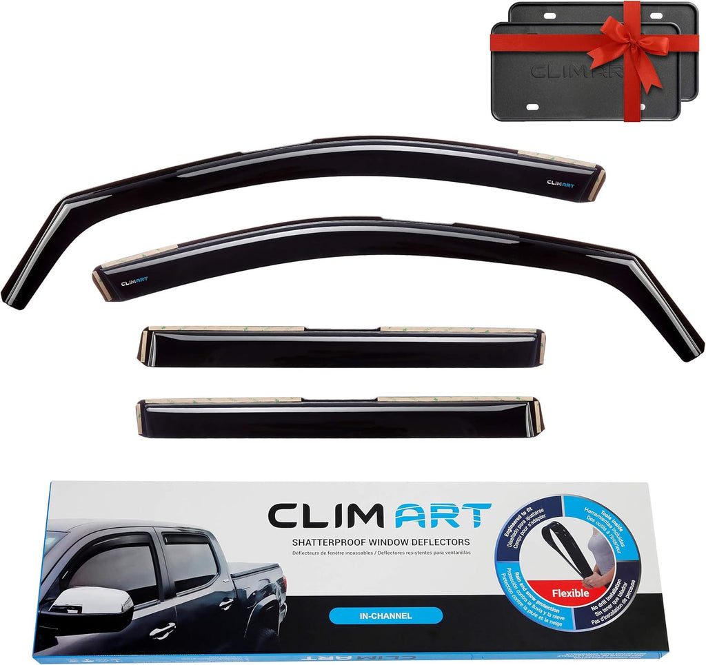 Dark Smoke 4pcs In-Channel Window Deflectors G3605